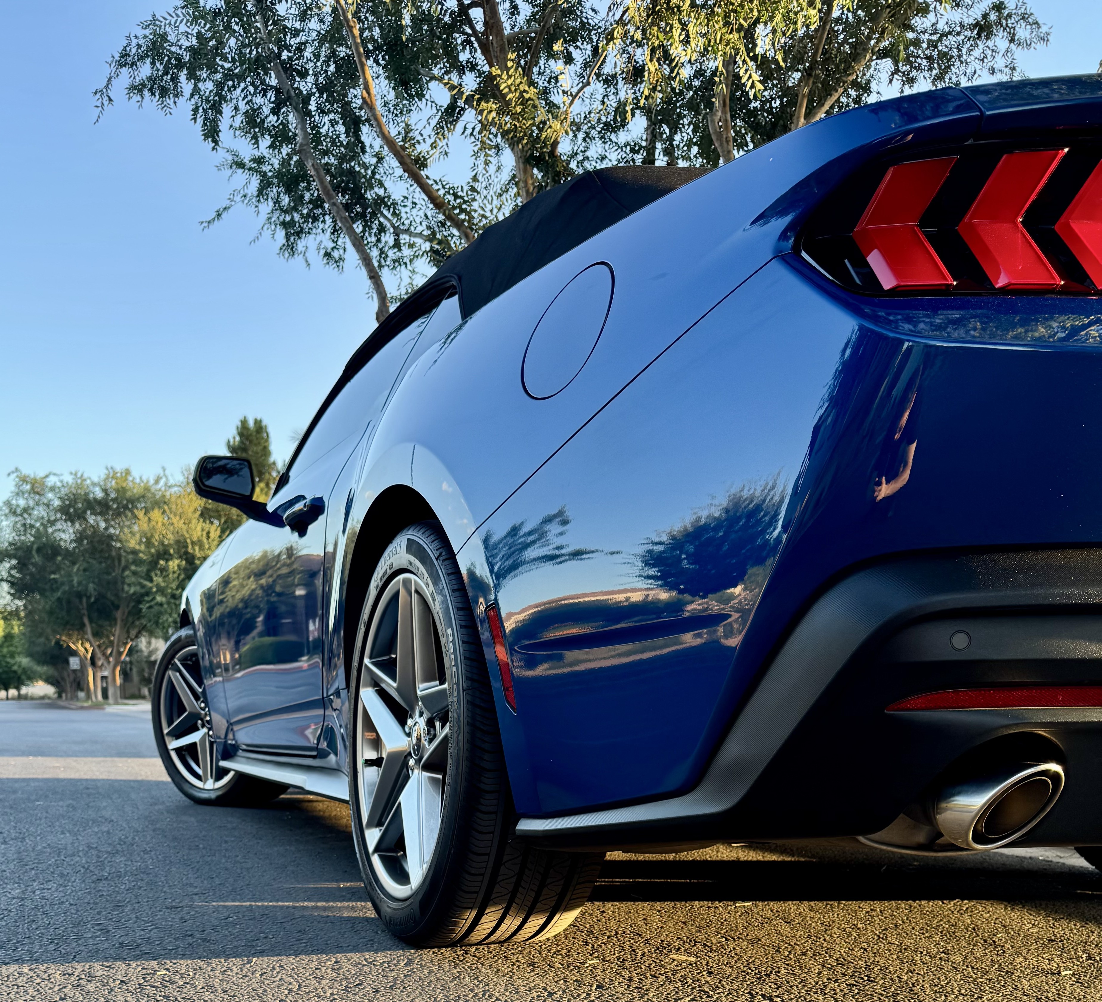 After — 2024 Ford Mustang rear