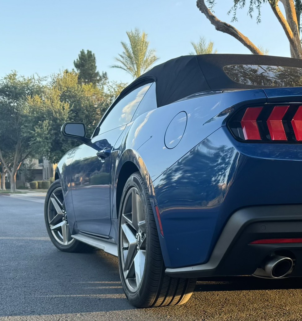 Before — 2024 Ford Mustang rear